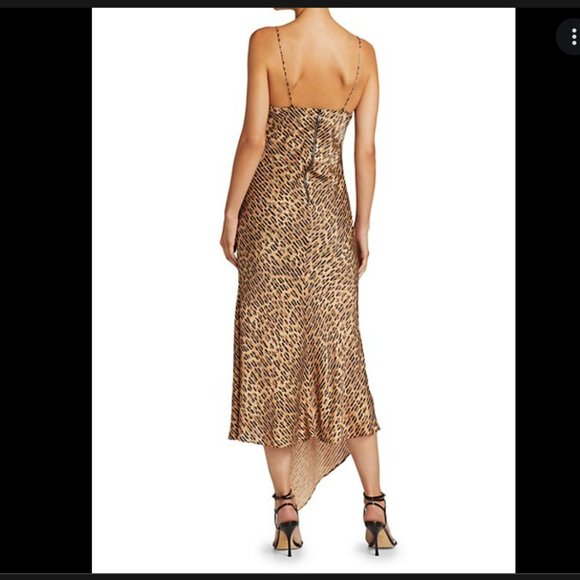 Alice+Olivia Harmony leopard print slip dress US M | 6 - Picture 3 of 7